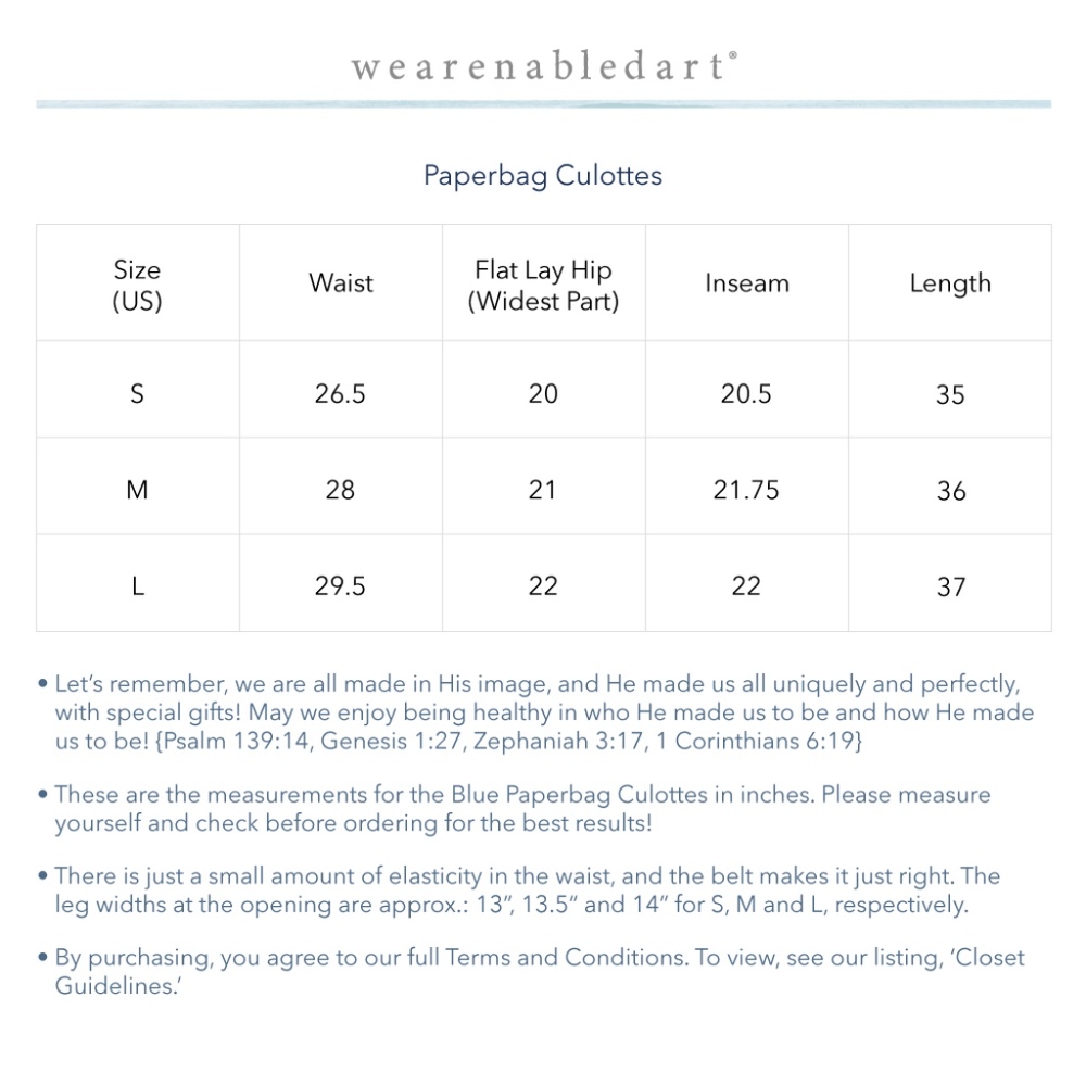 NWT ♡ Paperbag Culottes, ON SALE! - Picture 6 of 7